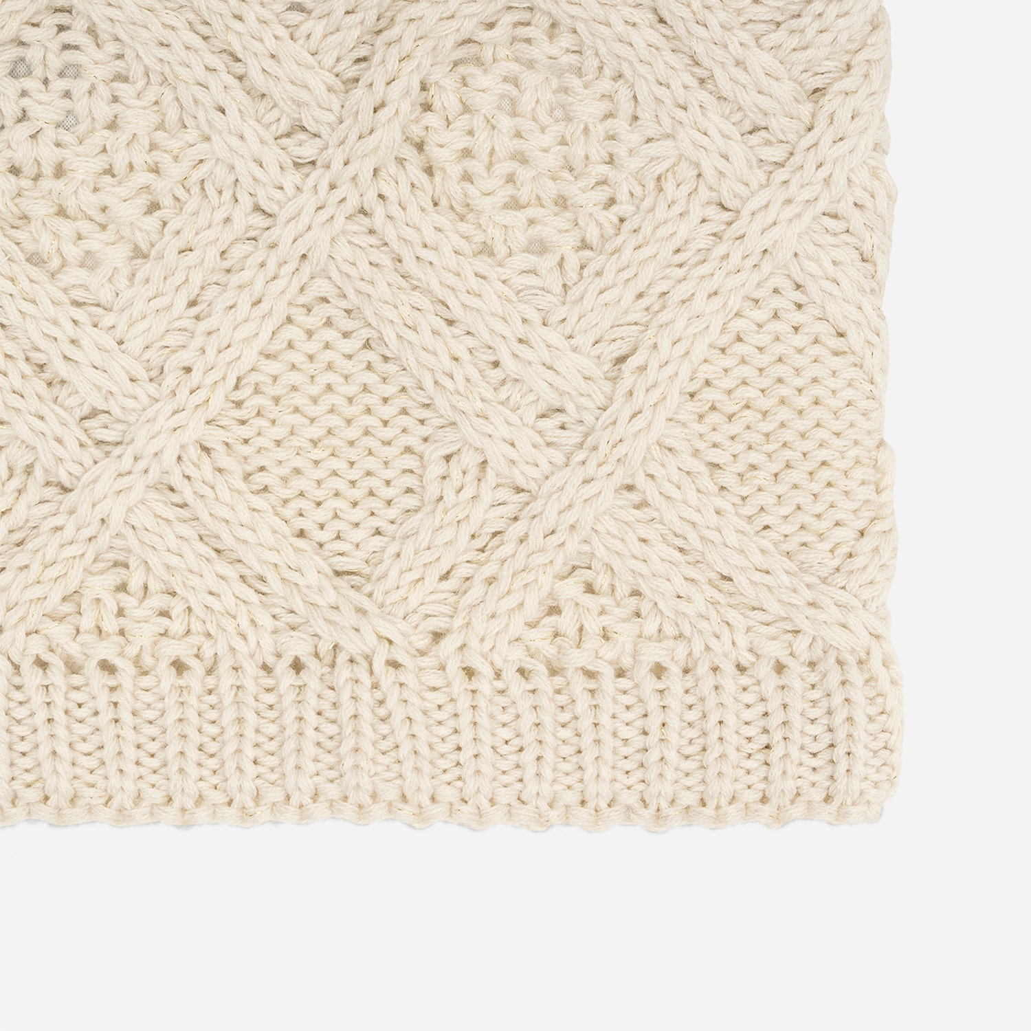 Snood femme beige