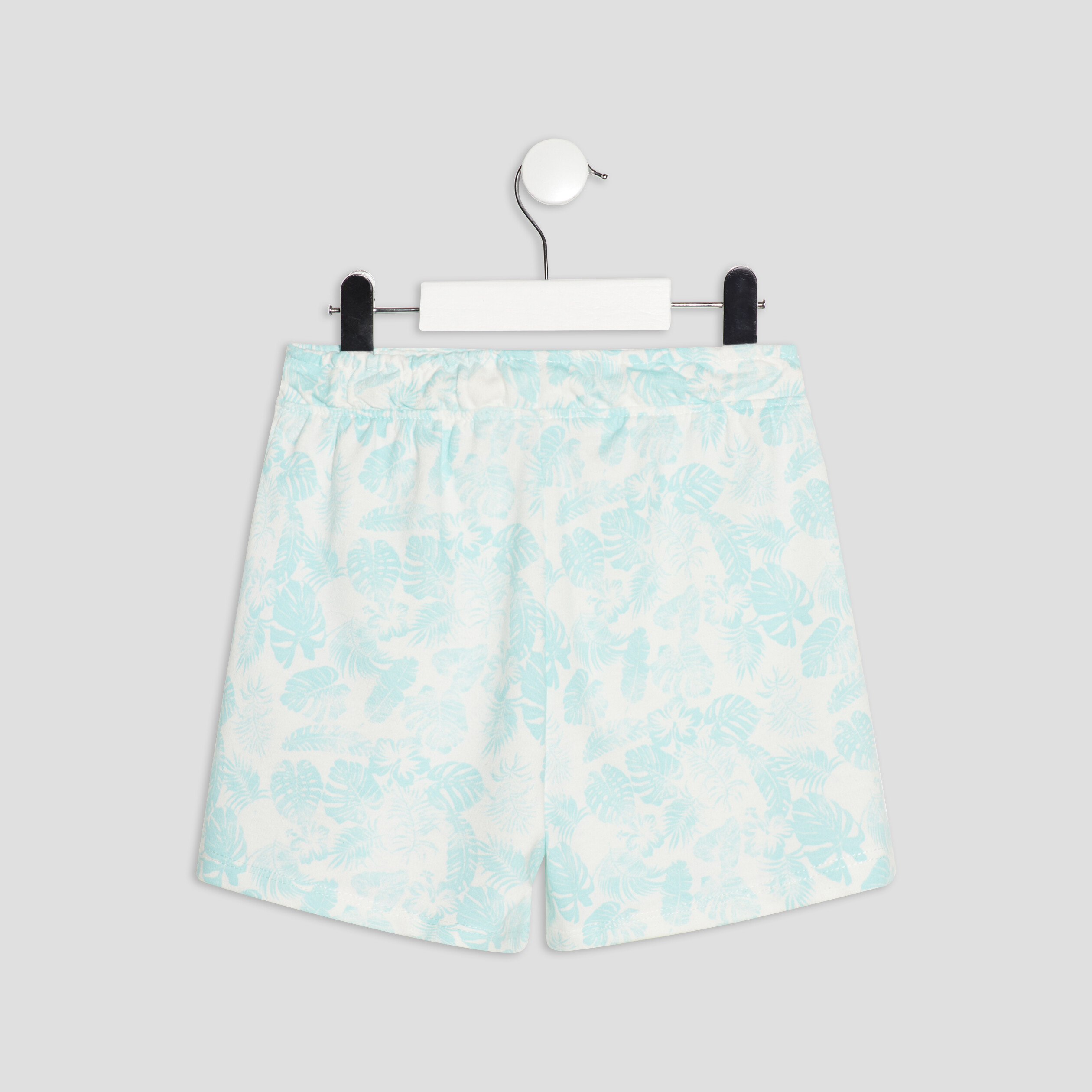 Short en molleton taille élastiquée ecru fille | La Halle