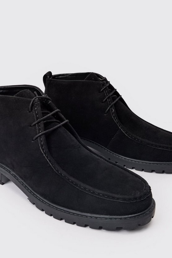 Schwarz Wildleder-Stiefel