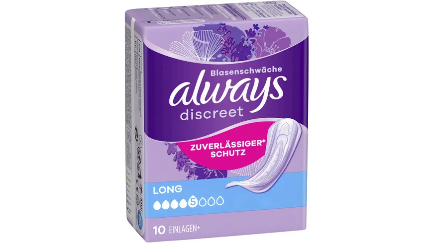 Always Discreet Inkontinenz Einlagen Long
