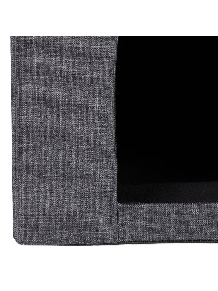 relaxdays Katzenhöhle in Grau - (B)74,5 x (H)38,5 x (T)37 cm günstig kaufen onesize