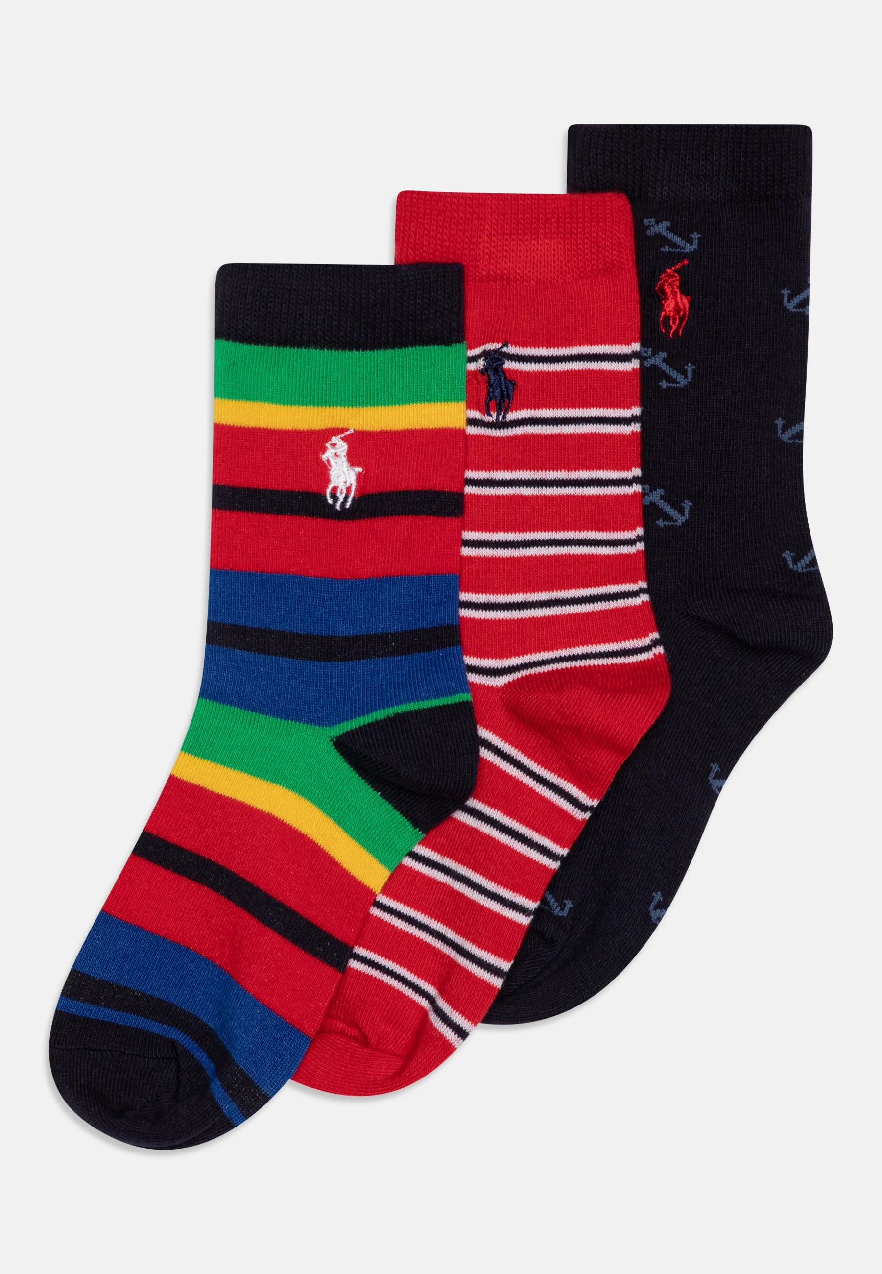 Calcetines Polo Ralph Lauren American Crew Unisex Pack de 3