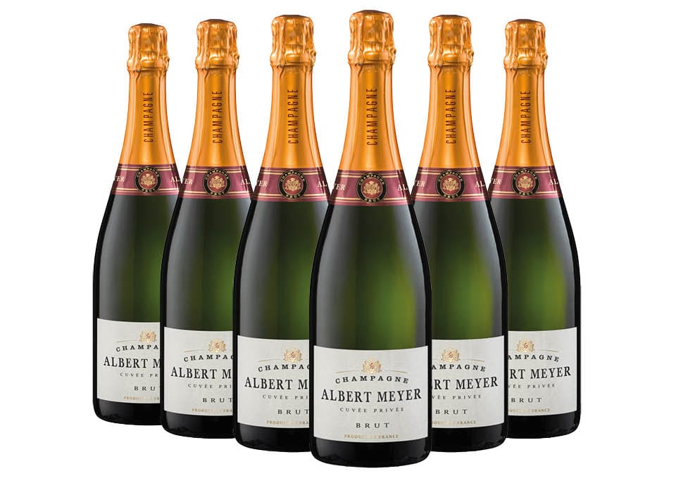 Champagne AOC Brut Cuvée Privée Albert Meyer 6 bouteilles de 0,75 ℓ