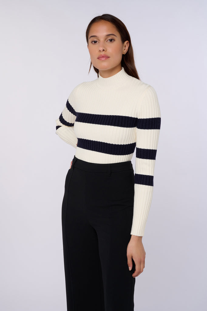 Pull Col Haut Sailor