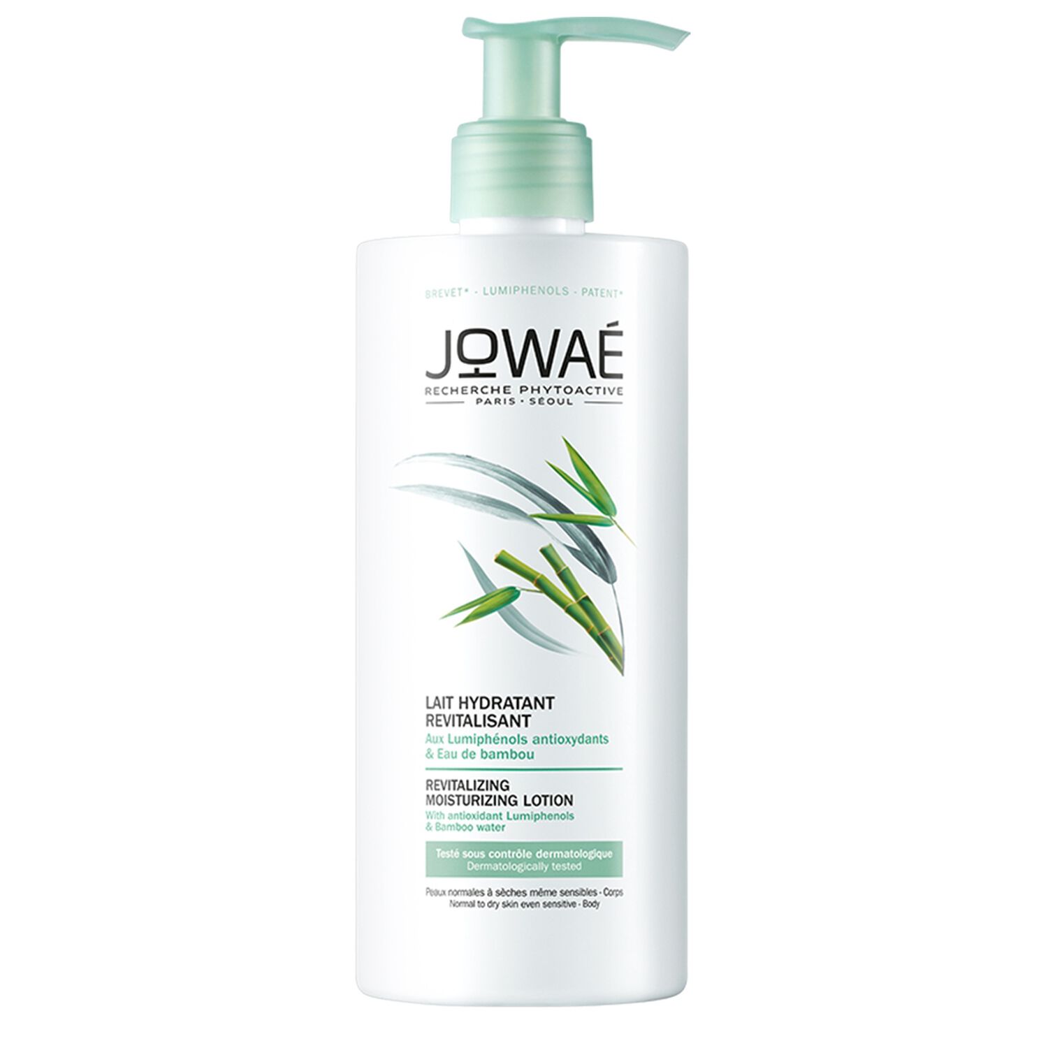 jowaé Lait Hydratant Revitalisant Lumiphénols Antioxydants & Eau de Bambou 400 ml