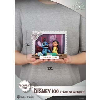 Disney 100 Years of Wonder D-Stage PVC Diorama - Lilo & Stitch
