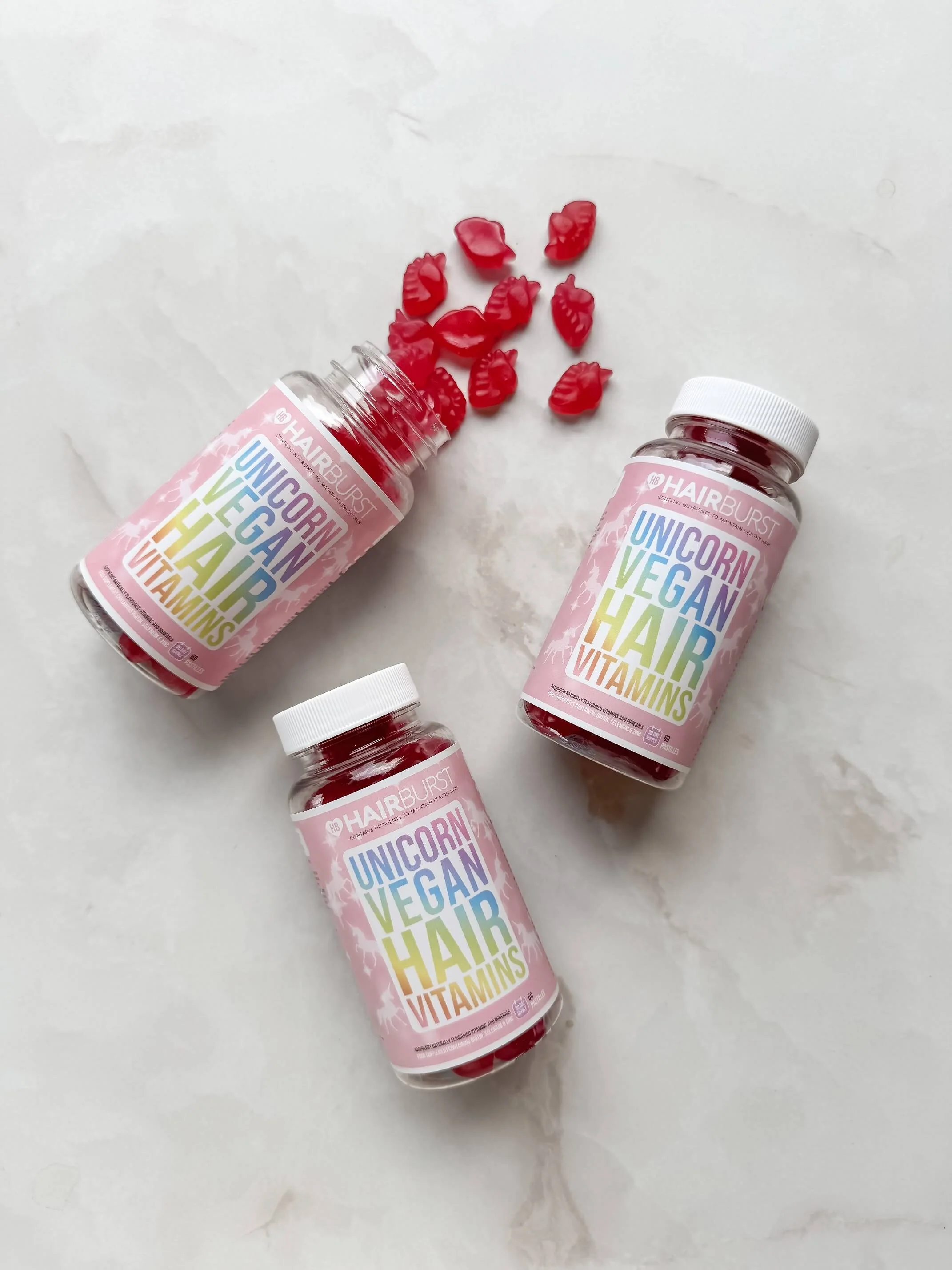 Hajvitaminok UNICORN VEGÁN HAJVITAMINOK - 30 napos adag - Köröm- és hajkiegészítő