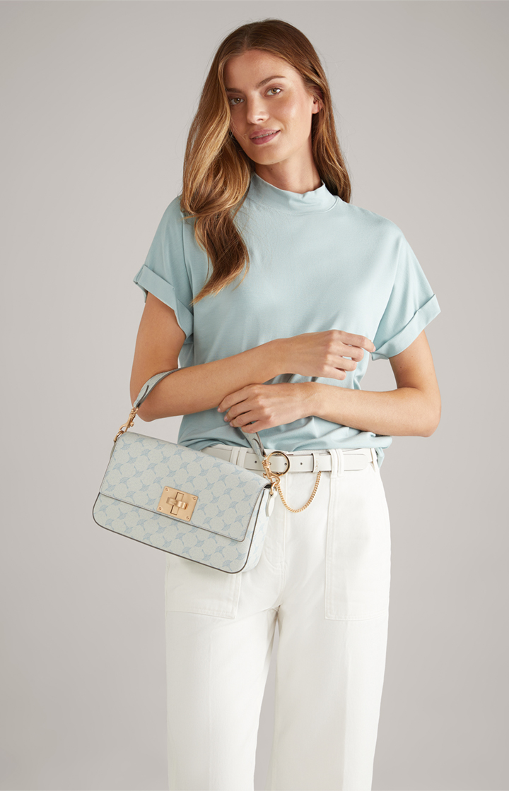 Schultertasche Mazzolino Diletta Nil in Hellblau