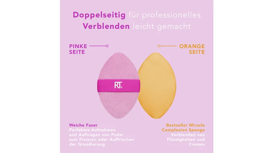 REAL TECHNIQUES Miracle 2-in-1 Powder Puff Duo