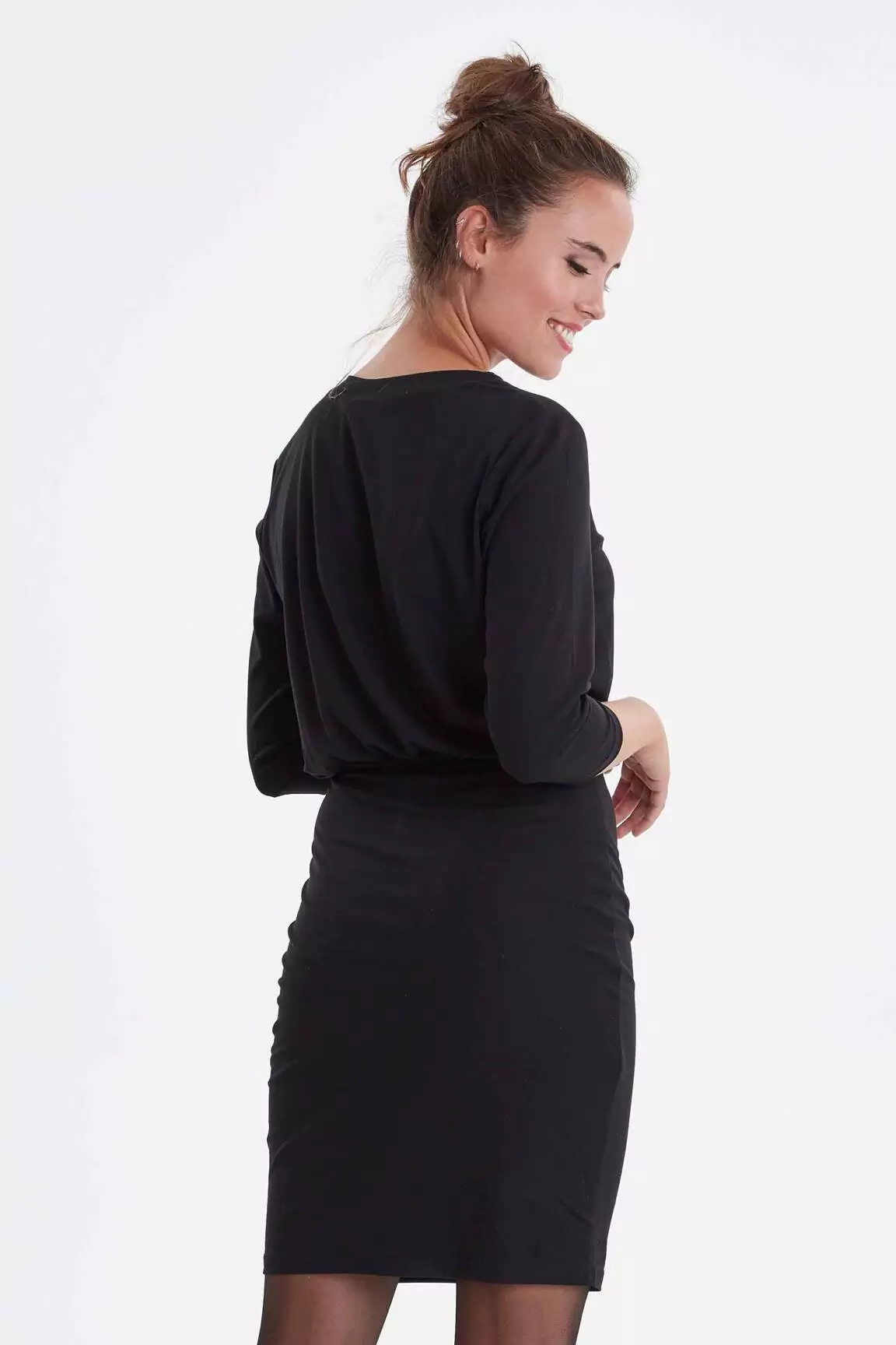Fransa Robes Mi Longues Femme couleur noir
