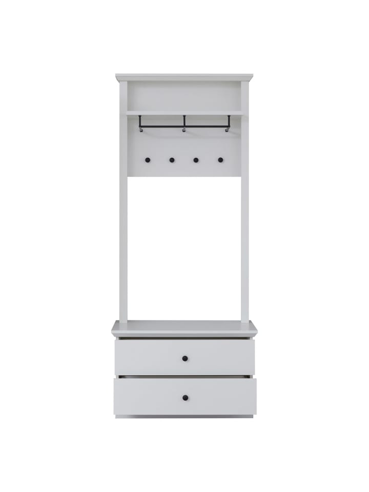 ebuy24 Garderobenschrank BrandsonBaxter Weiß 81 x 41 cm günstig kaufen onesize