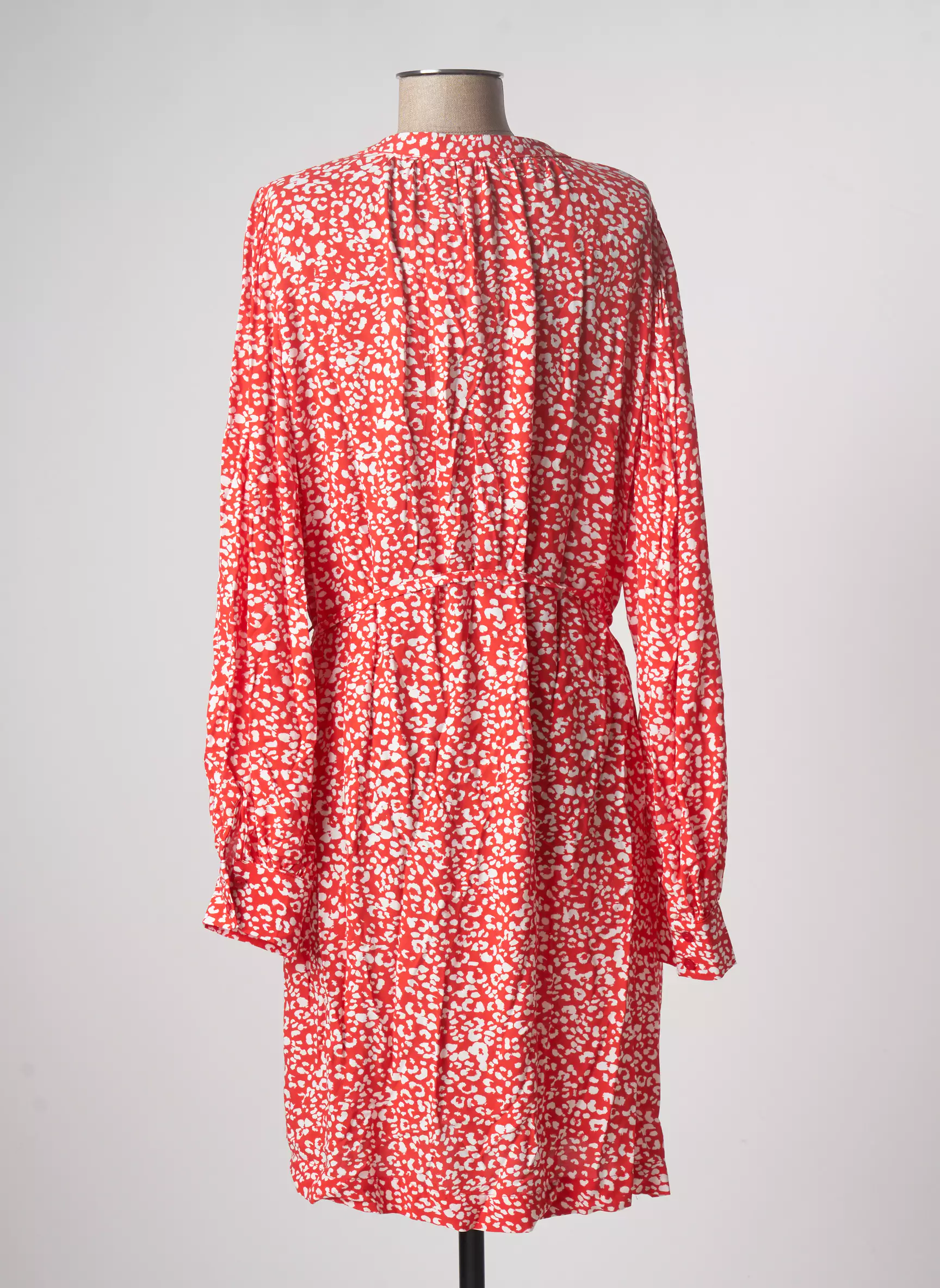 Ichi Robes Mi Longues Femme couleur rouge