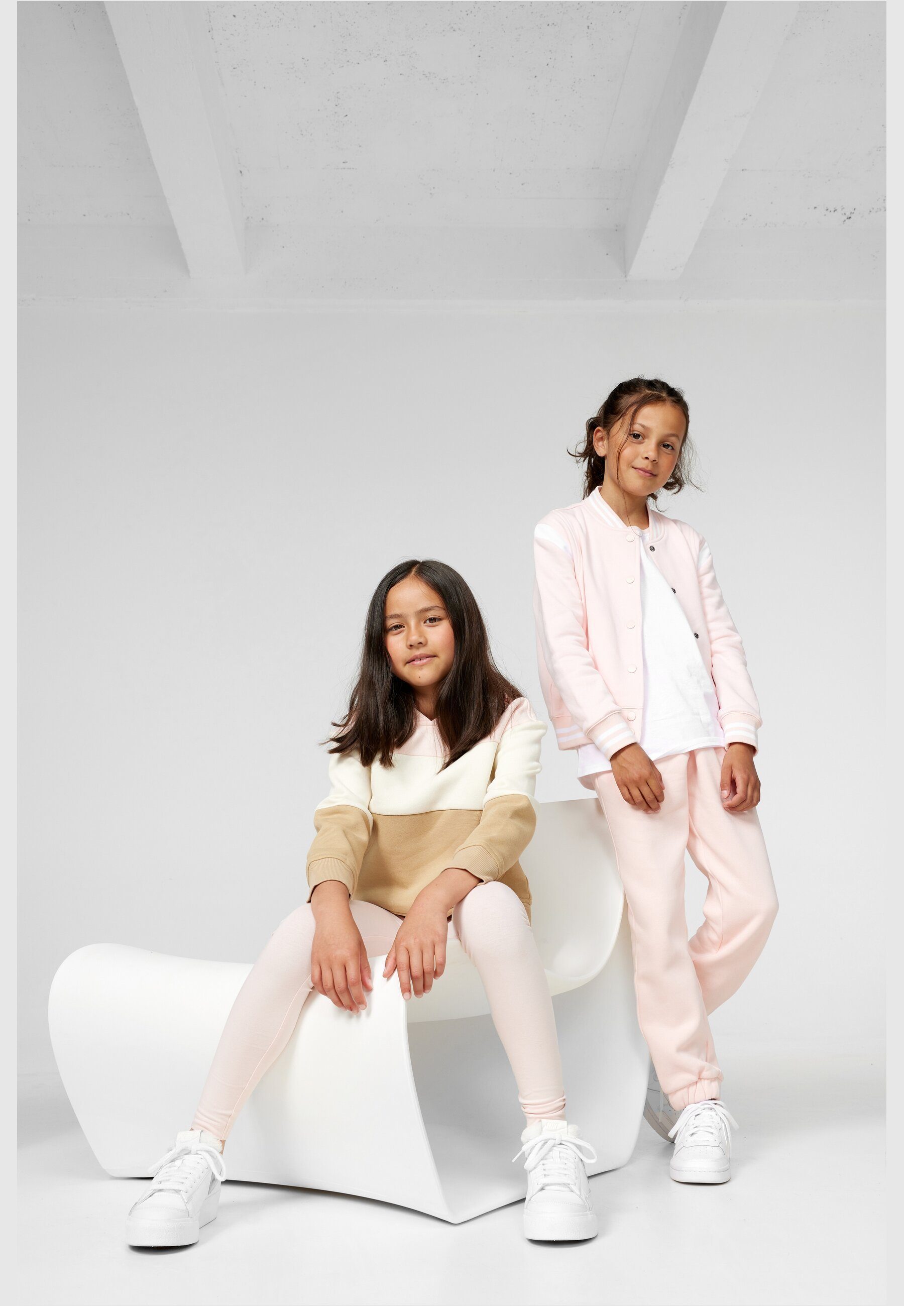 URBAN CLASSICS Hoodie Damen Girls Oversized 3-Tone Hoody (1-tlg)