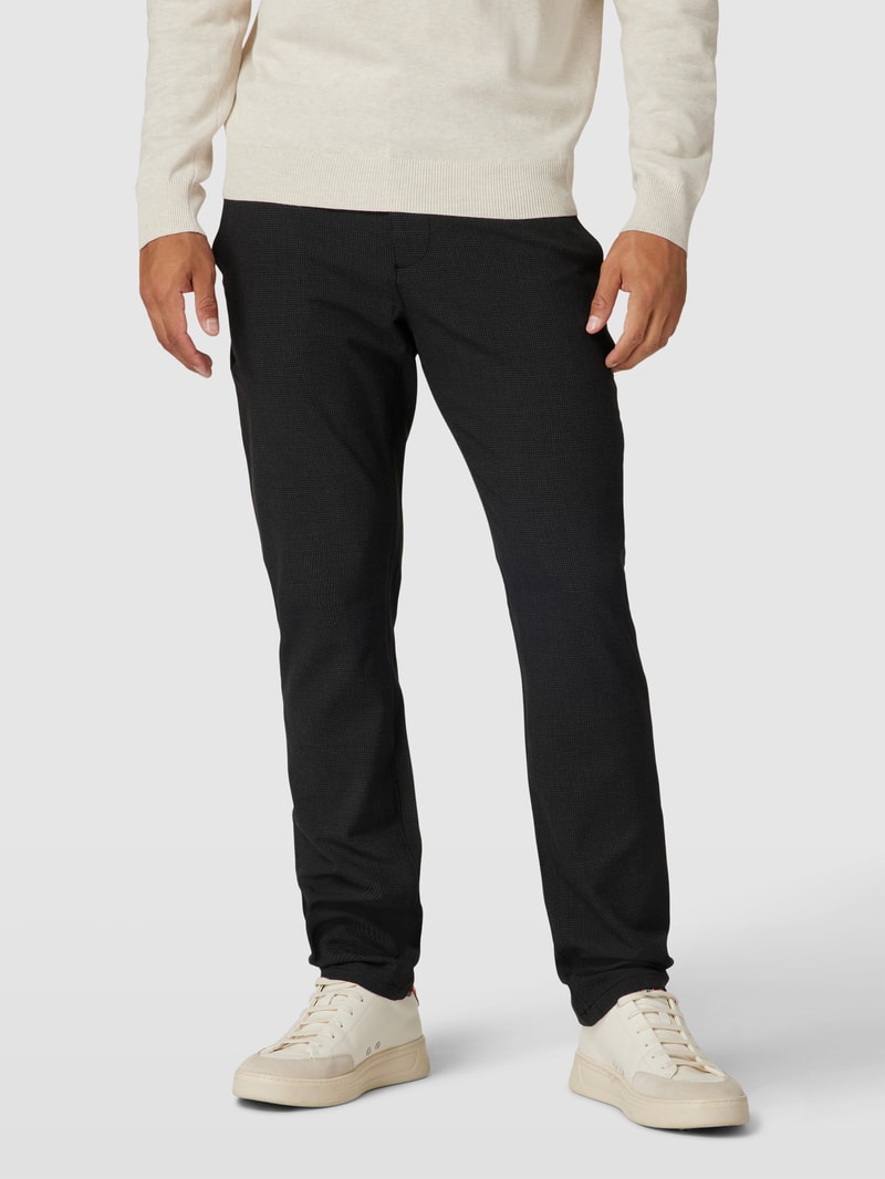 Stoffhose mit französischen Eingrifftaschen in graphit