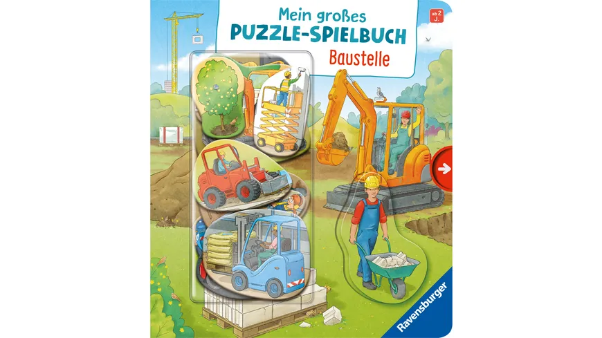 Mein großes Puzzle-Spielbuch: Baustelle