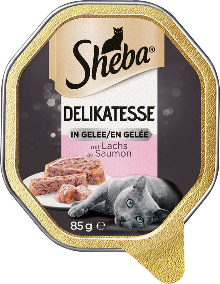 Sheba Nassfutter Sheba Delikatesse in Gelee 22x85g Lachs