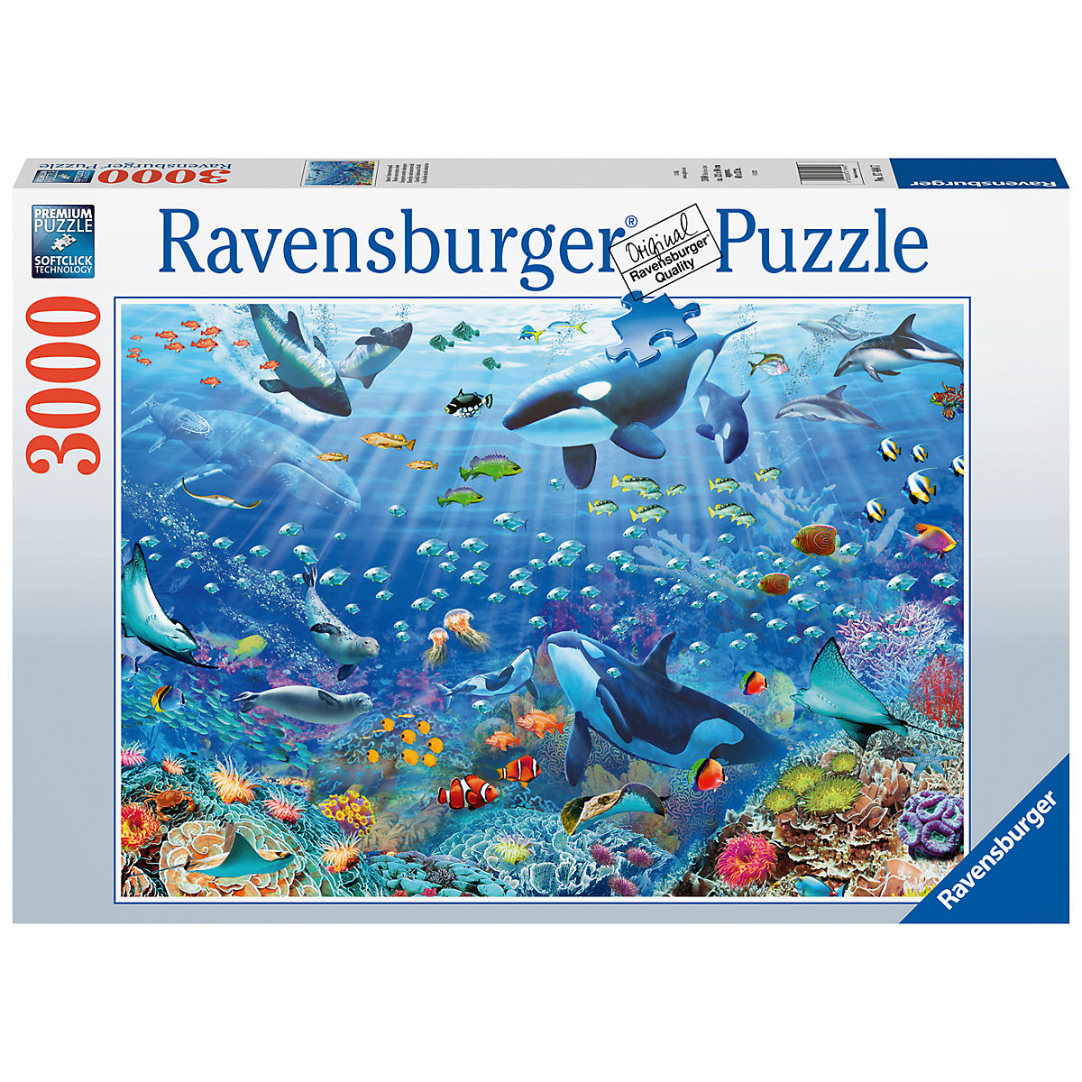 Ravensburger Puzzle 17444 Bunter Unterwasserspaß - 3000 Teile Puzzle für Erwachsene und Kinder ab 14 Jahren