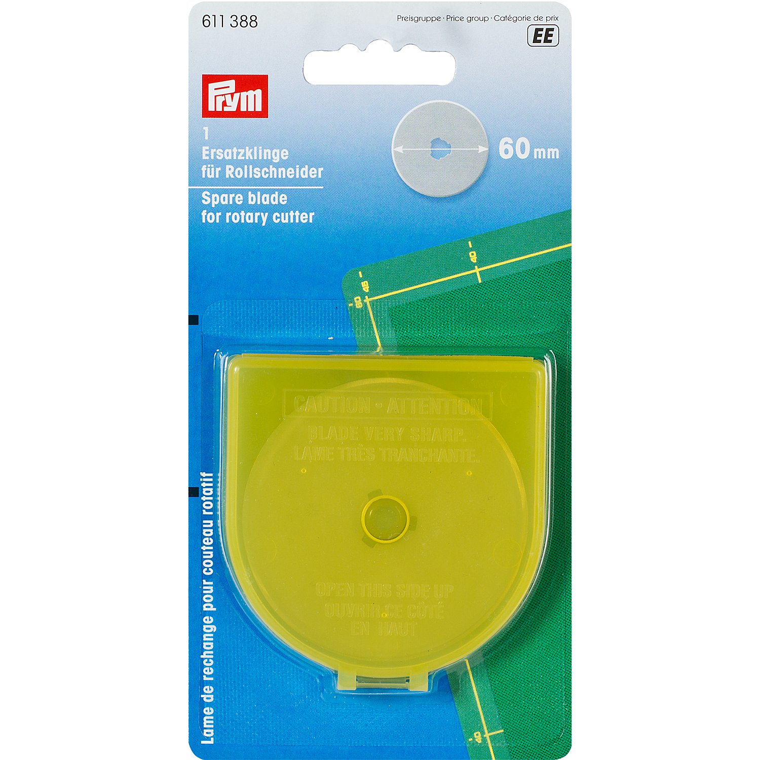 Prym Ersatzklinge, gerade Linie, für Jumbo Rollschneider, 60 mm Ø