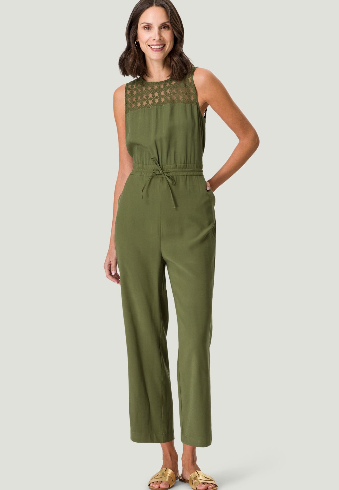 Jumpsuit mit Spitze