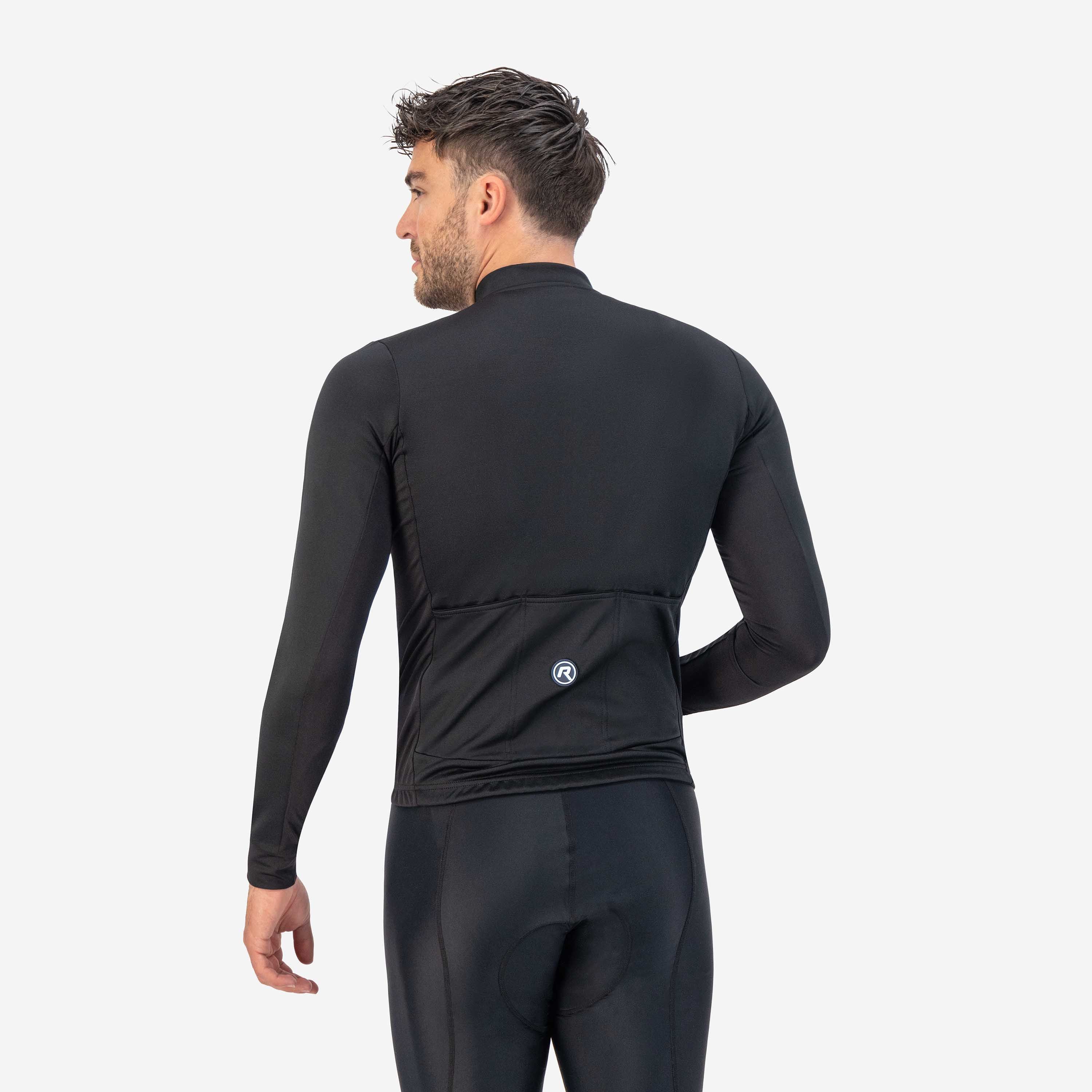 Rogelli Core Black Herren Langarm-Radtrikot