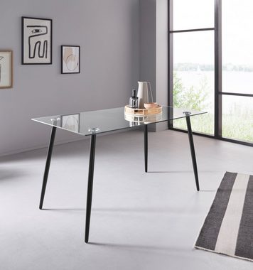 INOSIGN Glastisch Danny, Breite 140 cm