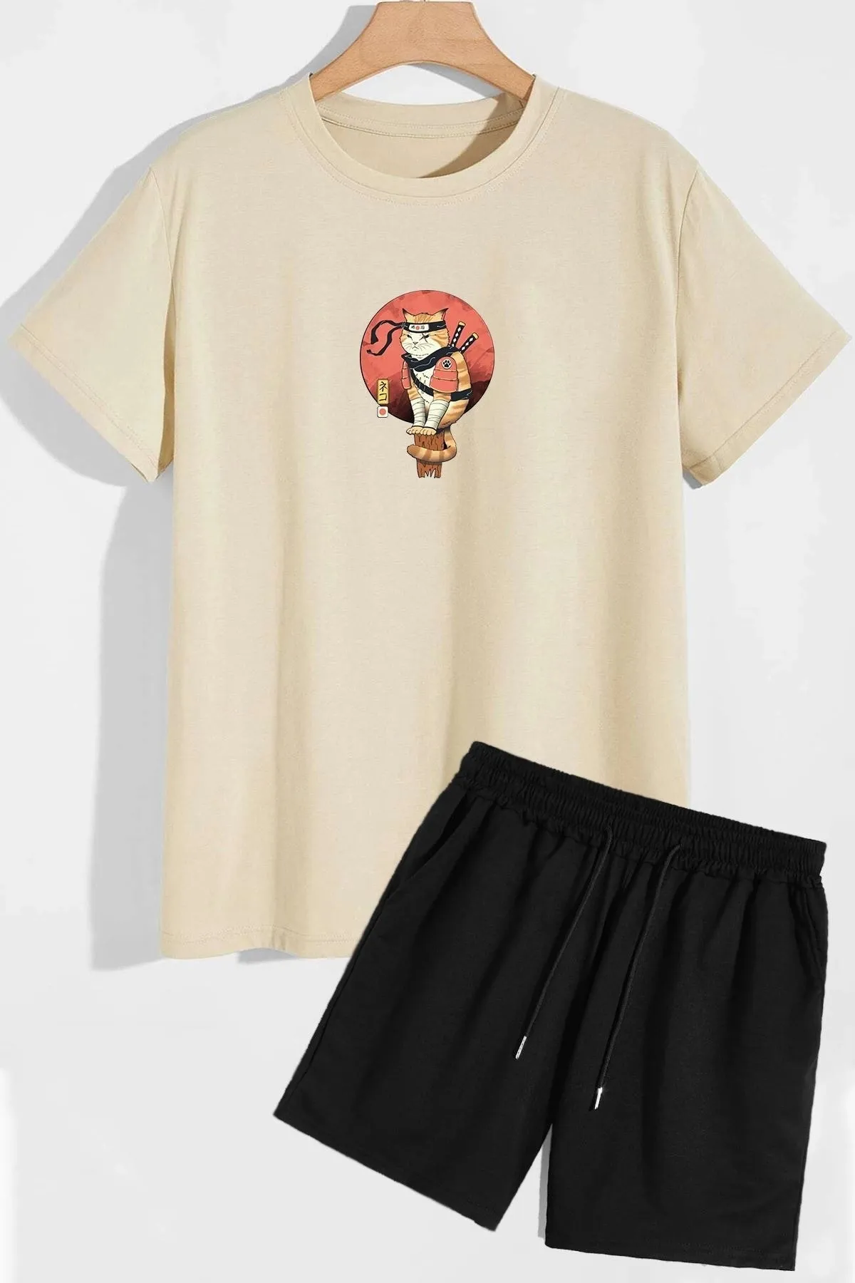 trendypassion  Anime-Shorts-T-Shirt-Trainingsanzug-Set