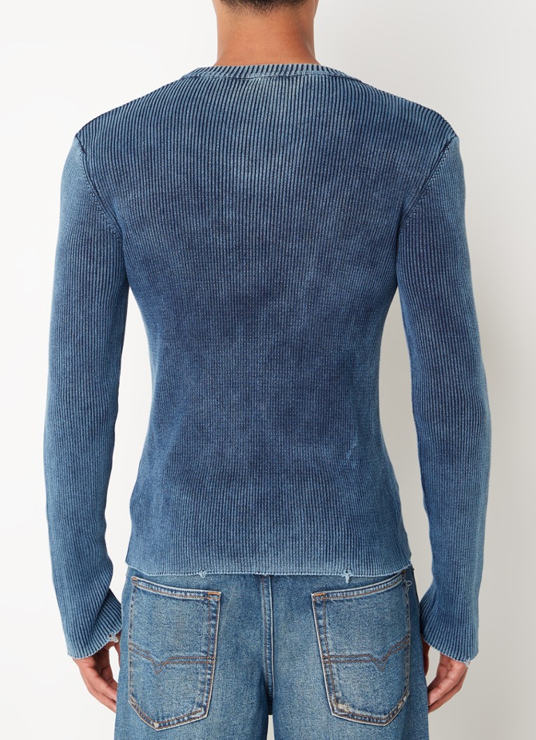 Diesel K-darin ribbed knit pullover with logo