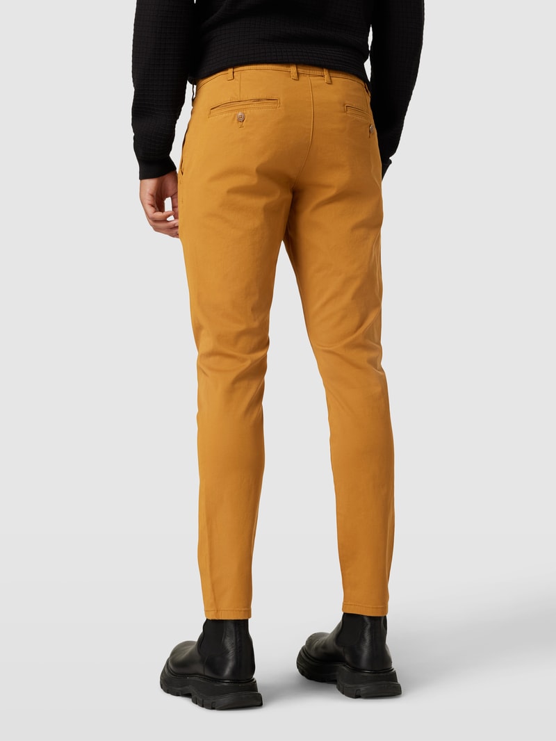 Super Slim Fit Chino mit Stretch-Anteil in gold