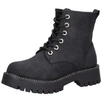 Studio London Schnür Boots in schwarz