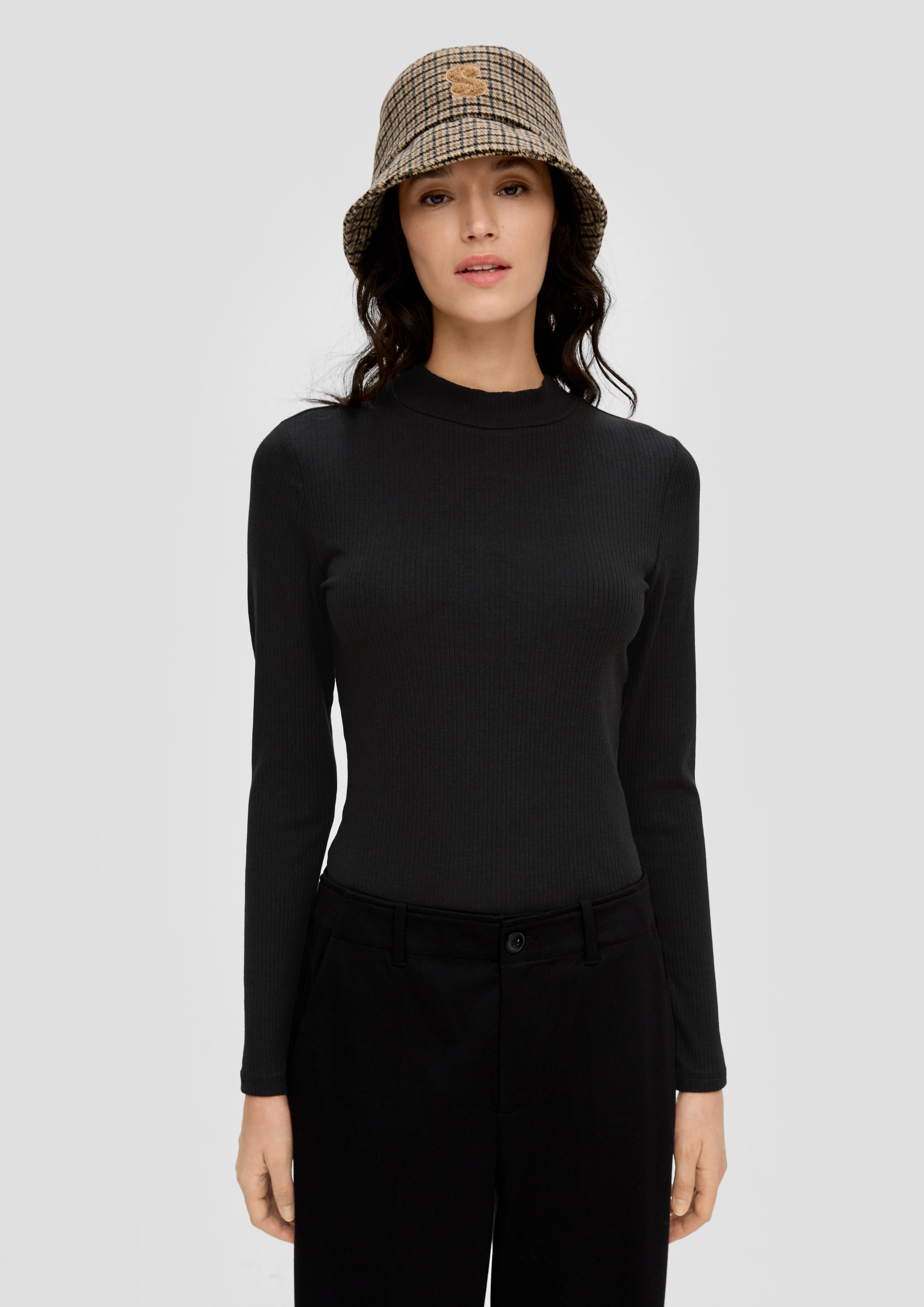 Langarmshirt mit Rippstruktur  2141823-9999