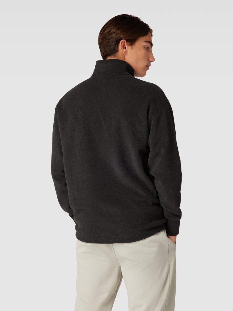 Sweatshirt mit Fleece Modell 'CLASSICS' in schwarz