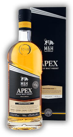 M&H Apex Small Batch White Wine Cask Finish 61,2% M&H Apex Small Batch White Wine Cask Finish 61,2%  0,7	 Liter - Vol 61,2%