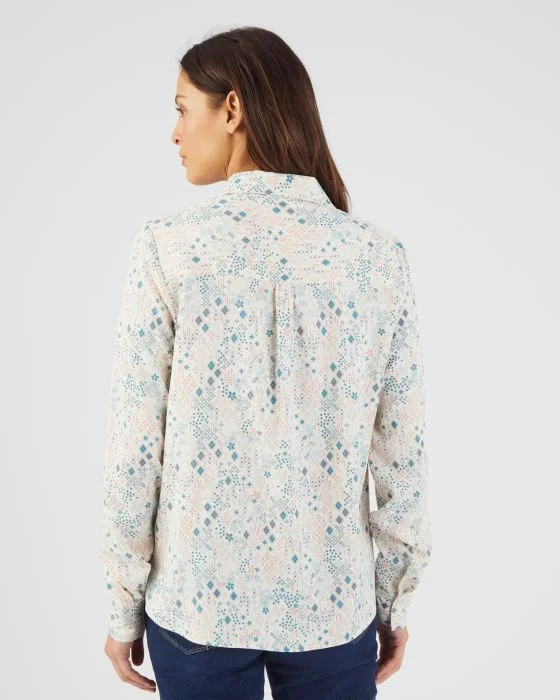 Chemisier pure viscose chaude imprimé