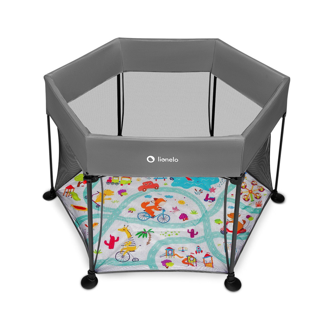 lionelo Laufgitter ROEL (TOP), Großformat LockGuard Tasche bis 15kg Zusammenklappbar