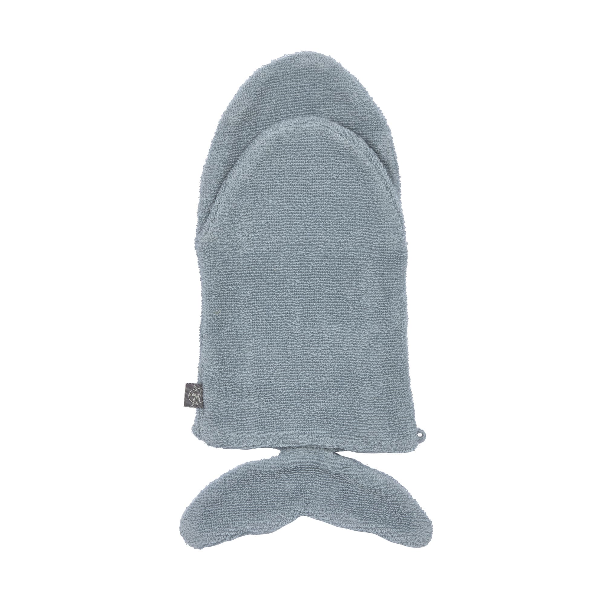Spiel-Waschhandschuh GOTS, Wal Blau