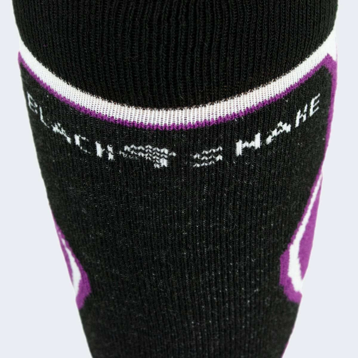 Black Snake High Protection Purple Skisocken