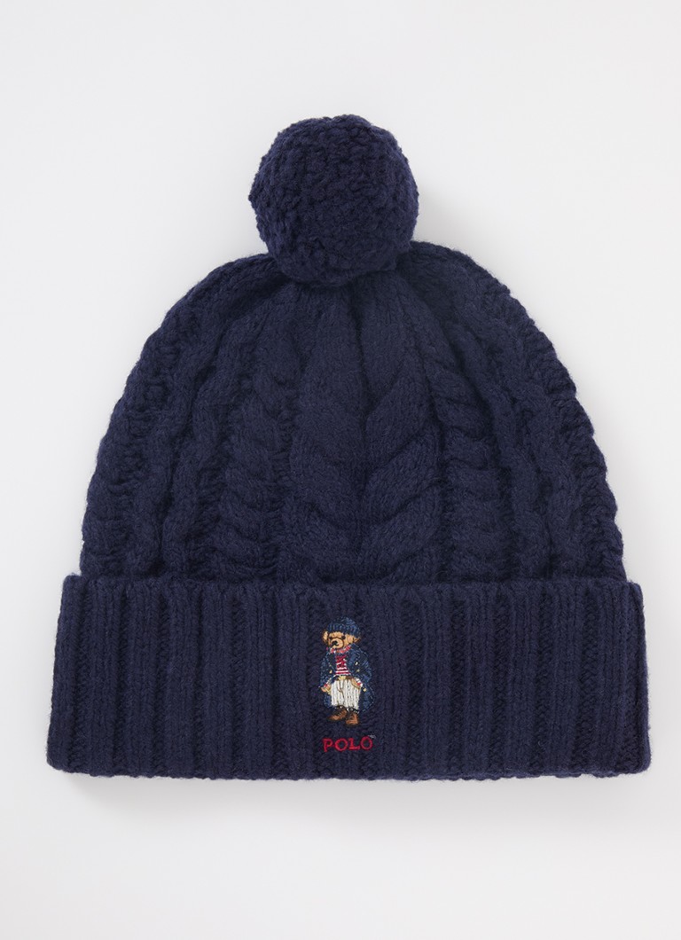 Berretto natalizio Ralph Lauren in maglia a trecce miste