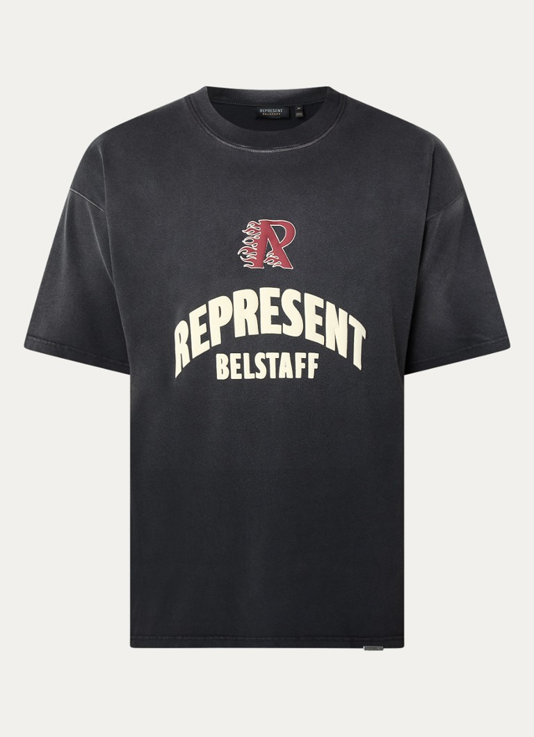 Tricou Flame Phoenix cu logo și imprimeu pe spate.