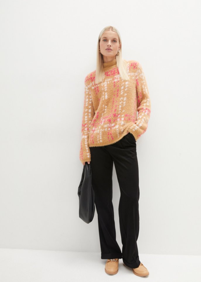 Pullover mit Stehkragen