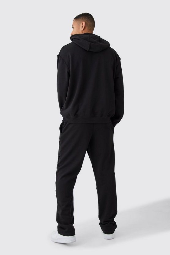 Lockere Jogginghose mit rohem Saum