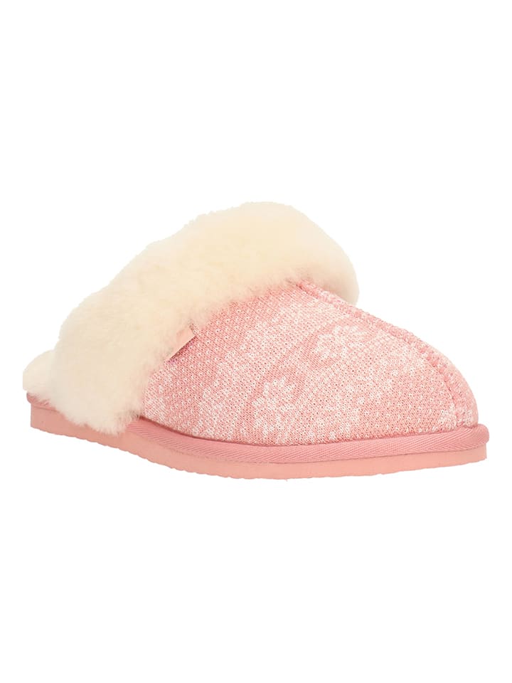 Bullboxer Hausschuhe in Rosa/ Creme günstig kaufen