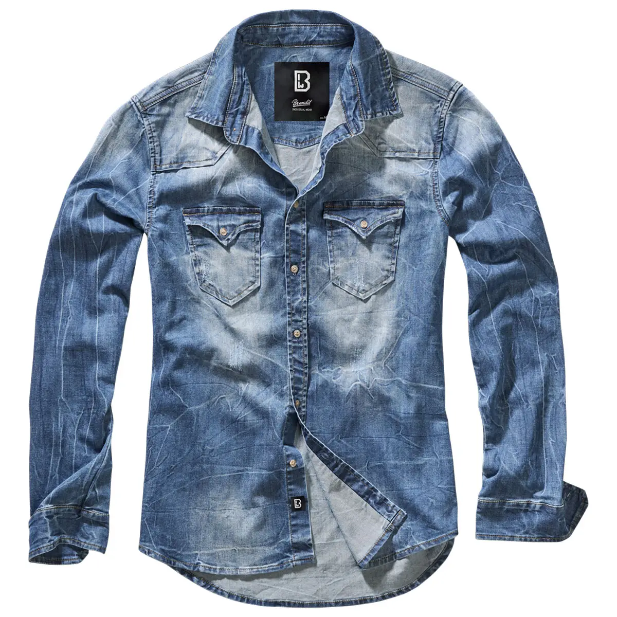 Riley Denim Hemd blau