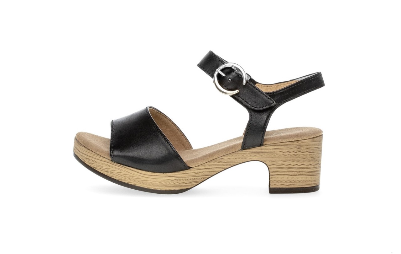 GABOR Komfort Sandalen schwarz Gabor Comfort Plateau Sandale 42.071.57
