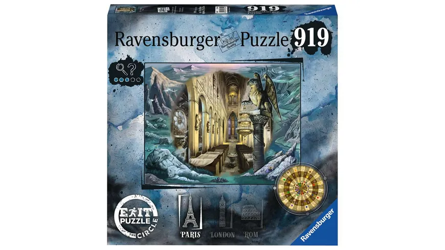 Ravensburger Puzzle - EXIT Puzzle – Exit The Circle in Paris - Escape Room Puzzle mit 919 Teilen