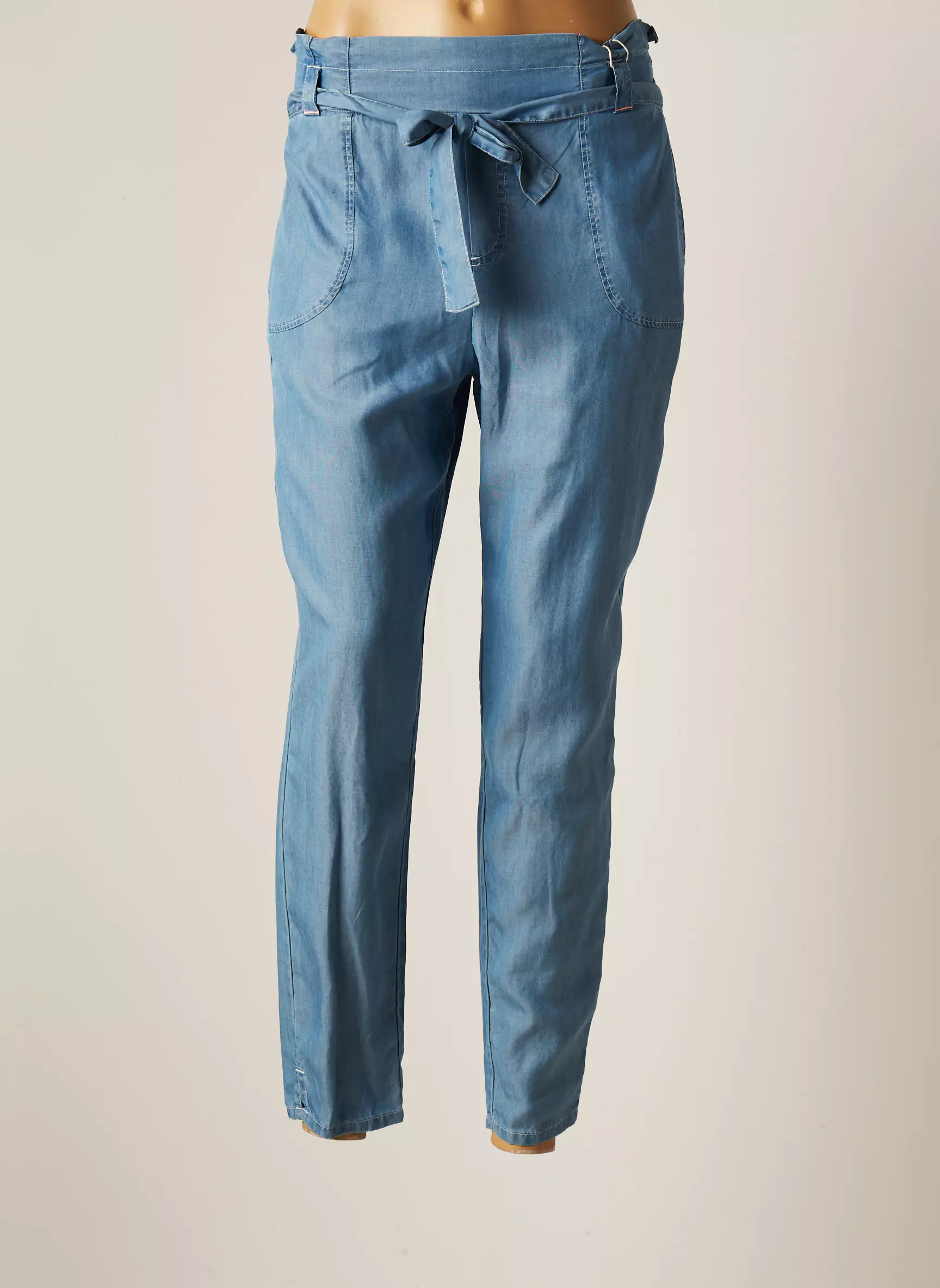 C Est Beau La Vie Pantalon7 8 Femme couleur bleu