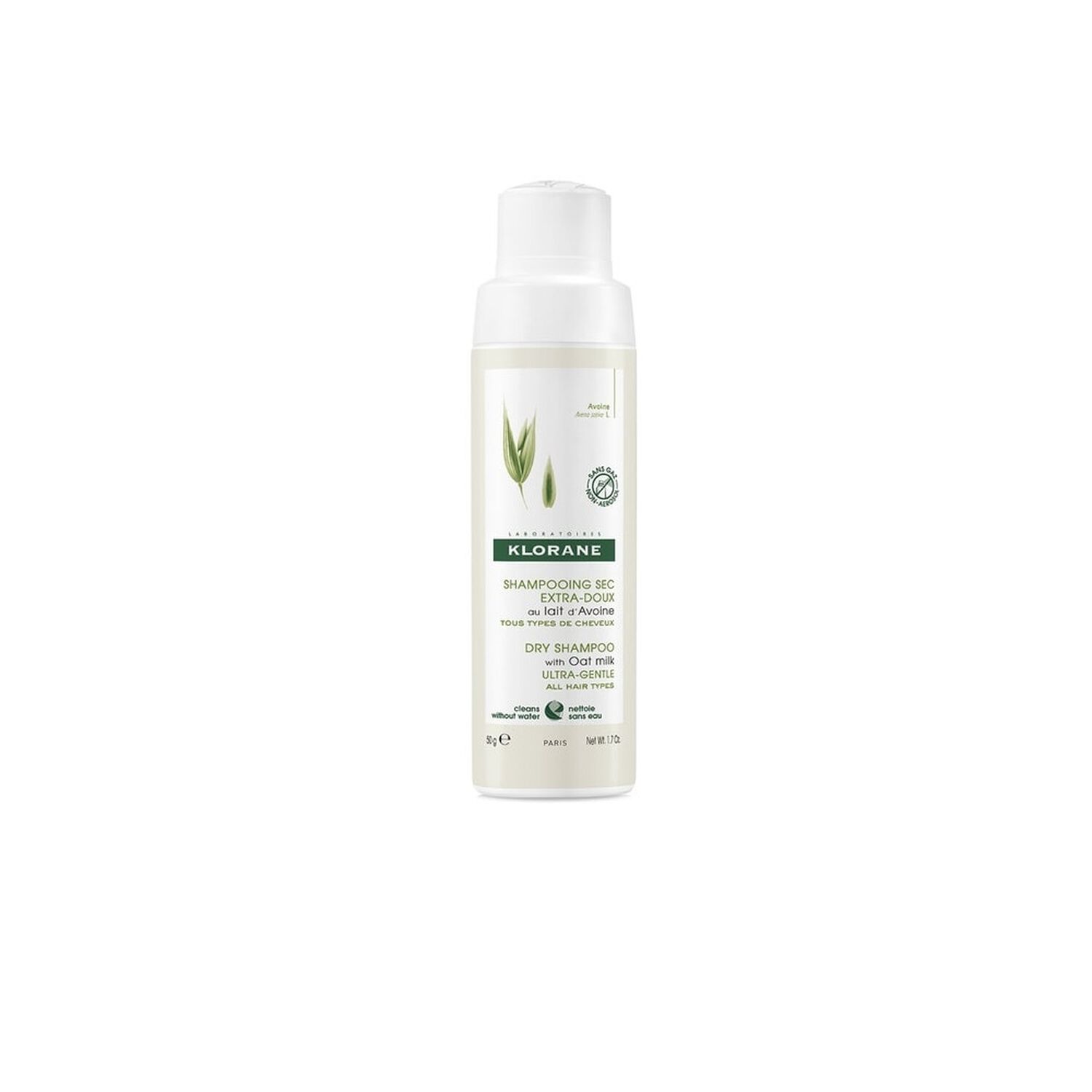 Klorane Shampoing Sec Lait d'Avoine - Tous types de cheveux - 50g