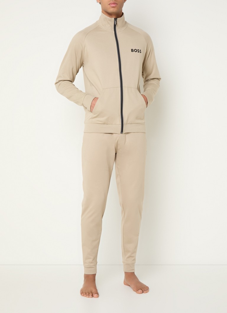 Cardigan original HUGO BOSS pentru casă cu logo