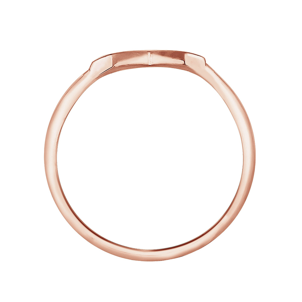Elli Elli Bague Femme en V Façonnent la Tendance de Base en Argent Sterling 925 Bague