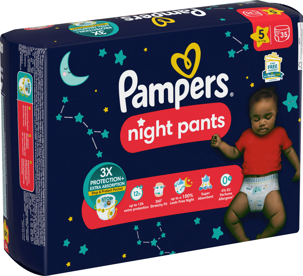 Baby Pants night Baby Dry  Gr. 5 (12-17 kg), 35 St