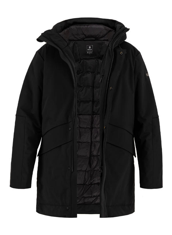 BOGGI MILANO, Funktionsjacke L-Block, Daunen-Futter wasserresistent, schwarz